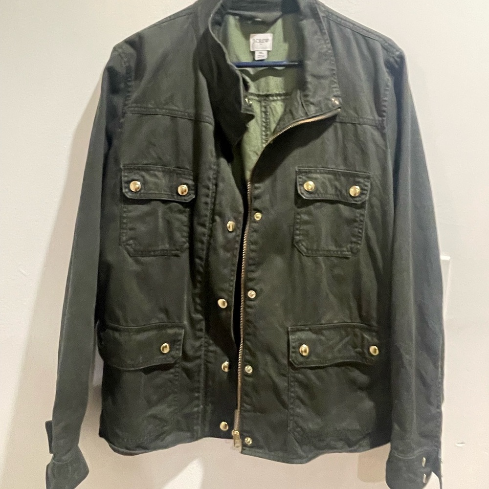 J. Crew  Green women’s Utility Jacket, XL